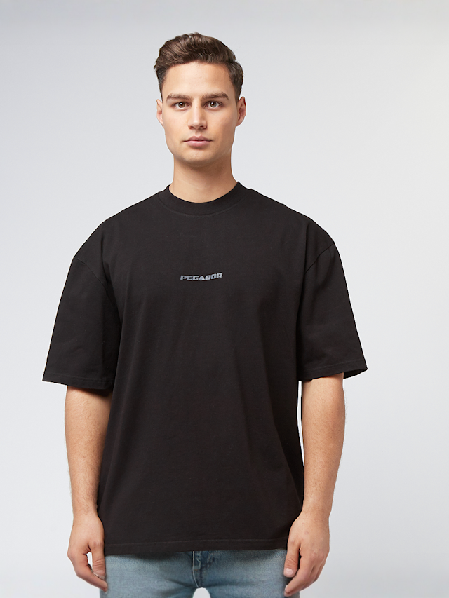 Pegador, Colne Logo Oversized Tee, black, Image 2 of 5