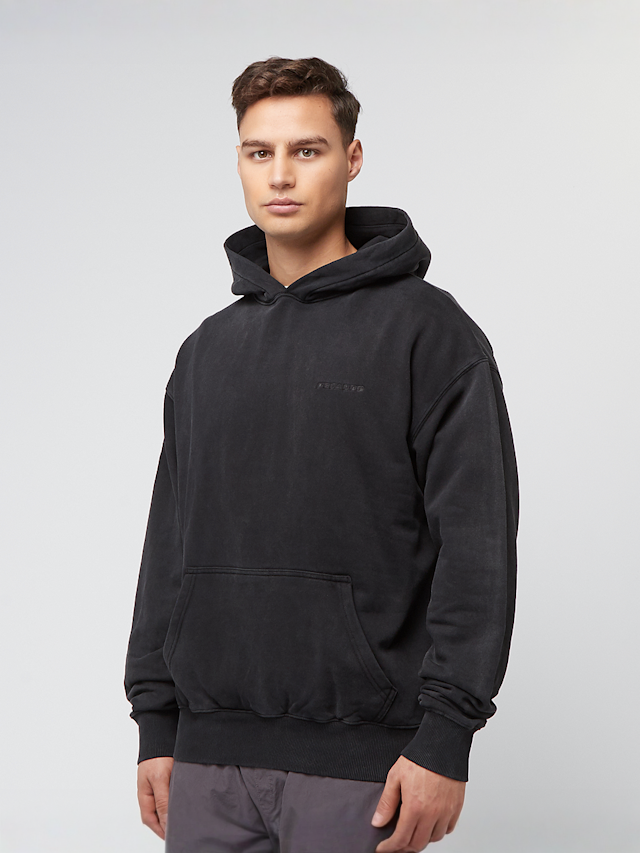 Pegador, LOGO OVERSIZED HOODIE WASHED BLACK, black, Image 1 of 4
