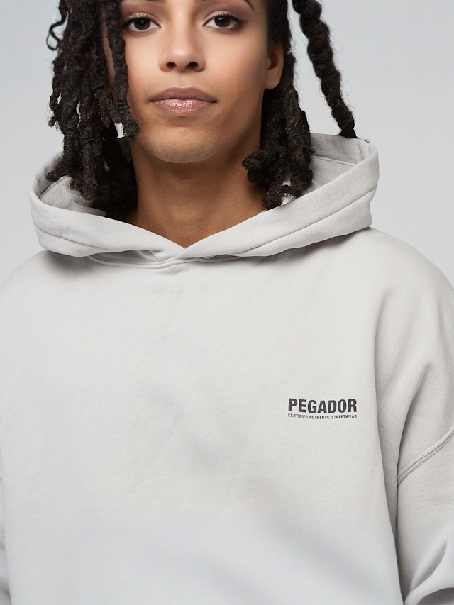 Pegador, Clinton Oversized Hoodie, grey, Image 3 of 5