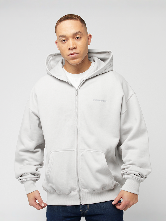 Pegador, Colne Logo Oversized Sweat Jacket, szary, Obraz 1 z 4