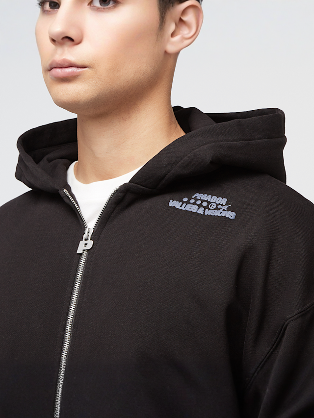 Pegador, Atule Oversized Sweat Jacket, black, Image 3 of 6
