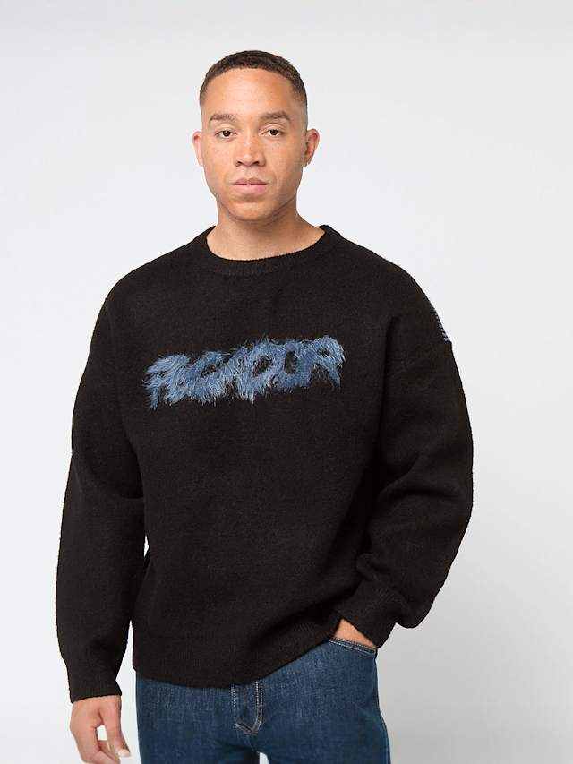 Pegador, Tripole Oversized Knit Sweater, black, Image 1 of 7