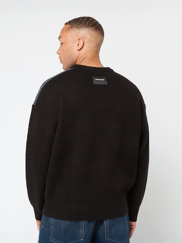 Pegador, Tripole Oversized Knit Sweater, black, Image 2 of 7