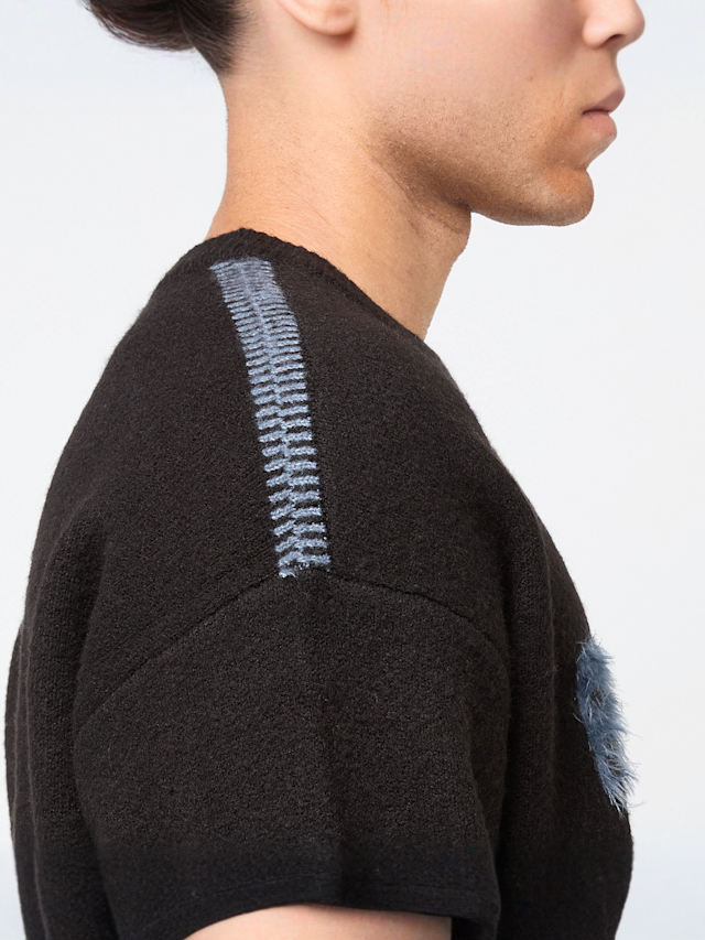 Pegador, Tripole Oversized Knit Sweater, black, Image 5 of 7