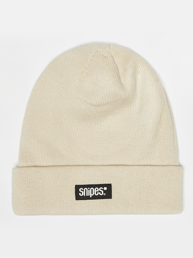 SNIPES, Woven Basic Logo Beanie, beige, Image 1 of 4