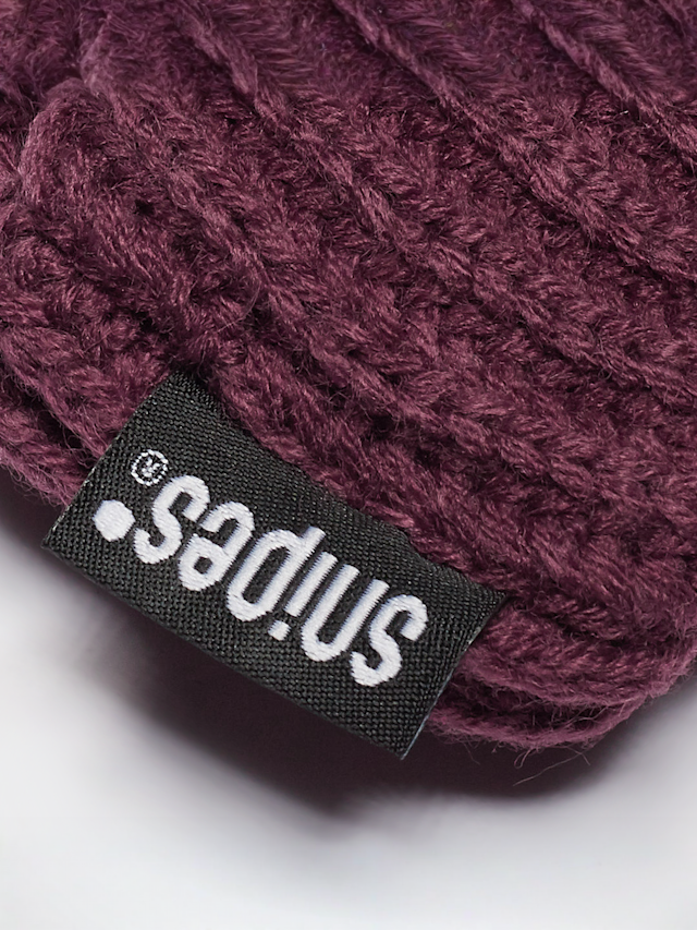 SNIPES, Woven Flag Label Basic Fisherman Beanie, red, Image 3 of 4