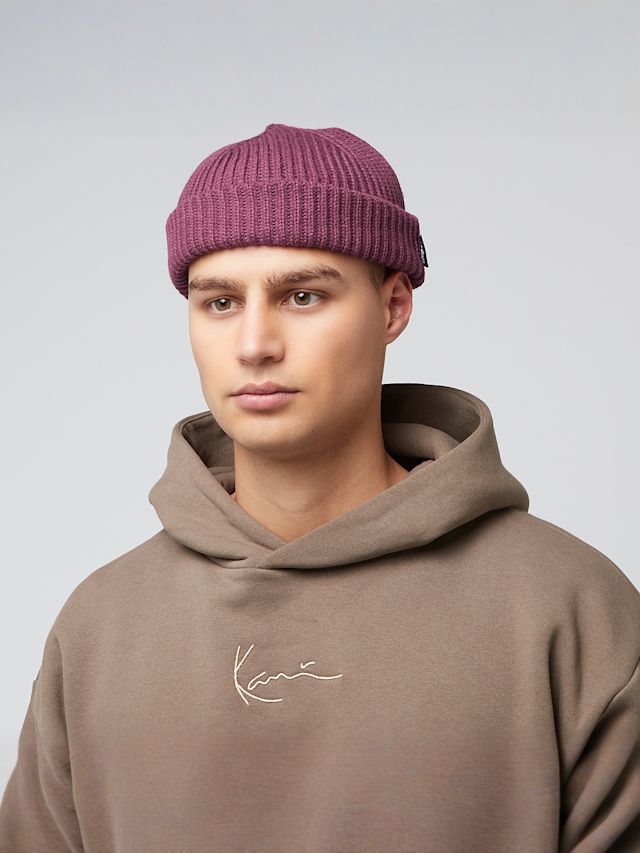 SNIPES, Woven Flag Label Basic Fisherman Beanie, red, Image 4 of 4