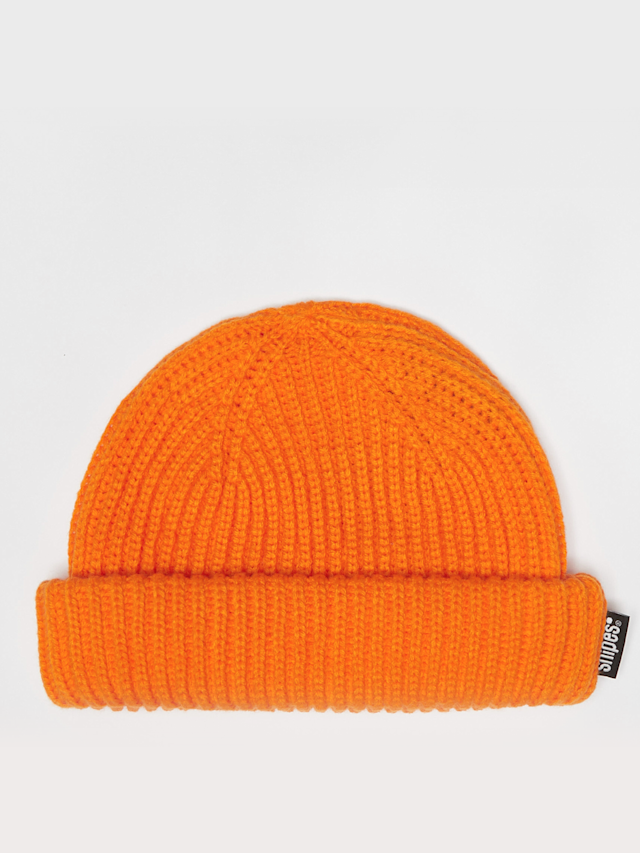 SNIPES, Woven Flag Label Basic Fisherman Beanie, orange, Image 2 of 3