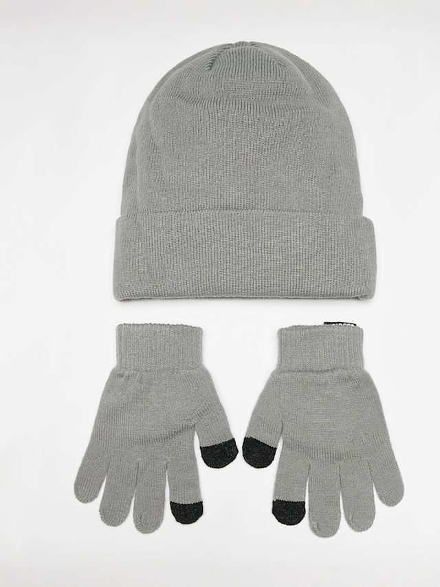 SNIPES, Woven Label Basic Junior Knit Set, grey, Image 2 of 3