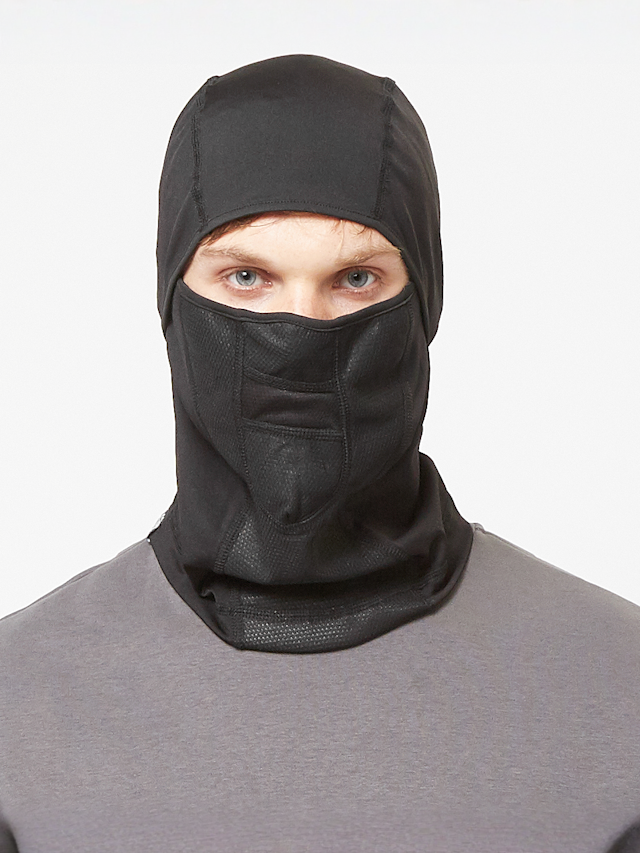 SNIPES, Woven Basic Logo Tech Balaclava, zwart, Afbeelding 4 van 4