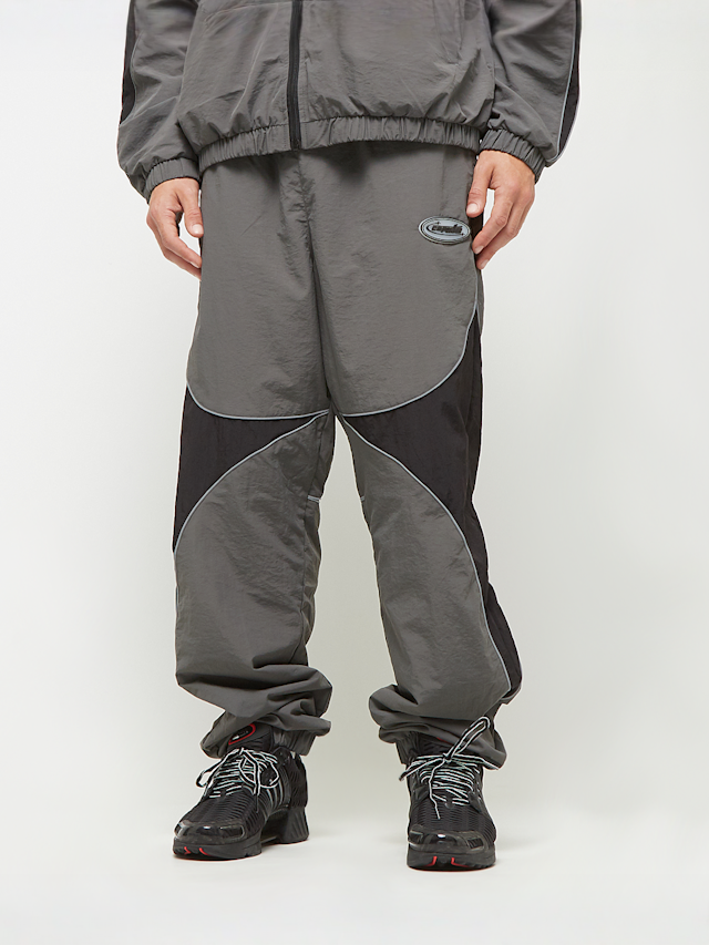 Capacité, Logo Rubber Badge Colorblocked Trackpants, grey, Image 1 of 7