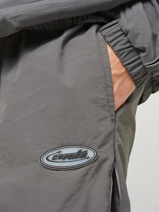 Capacité, Logo Rubber Badge Colorblocked Trackpants, grey, Image 5 of 7