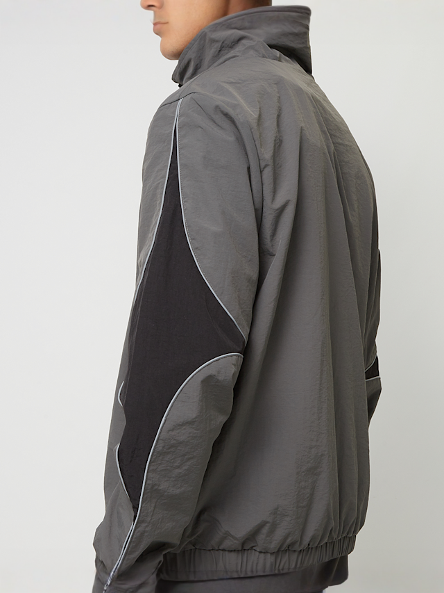 Capacité, Logo Rubber Badge Colorblocked Trackjacket, grey, Image 4 of 7
