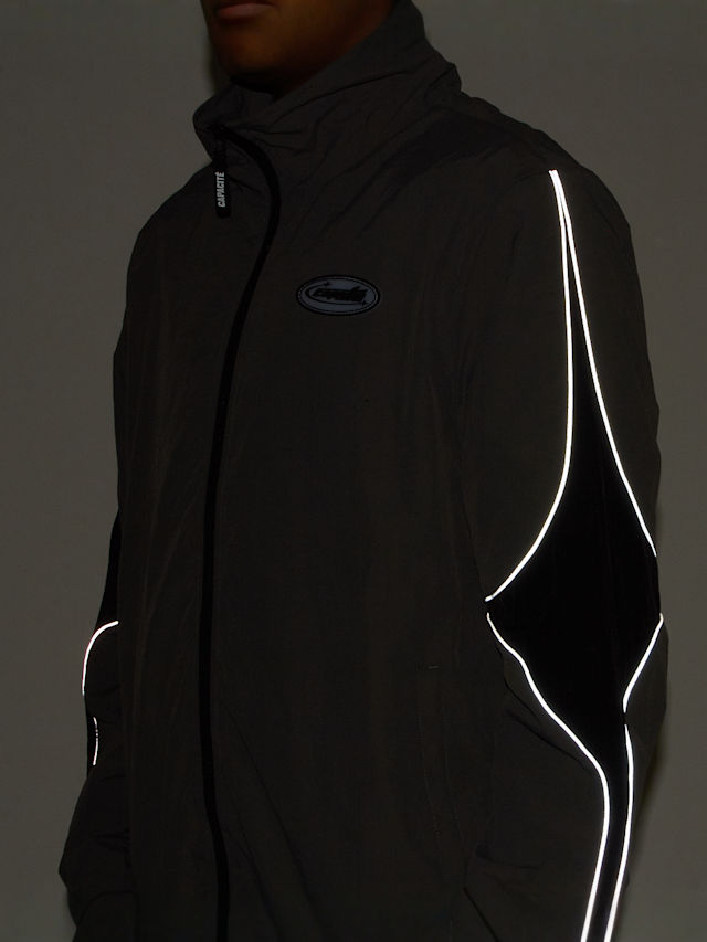 Capacité, Logo Rubber Badge Colorblocked Trackjacket, grey, Image 6 of 7