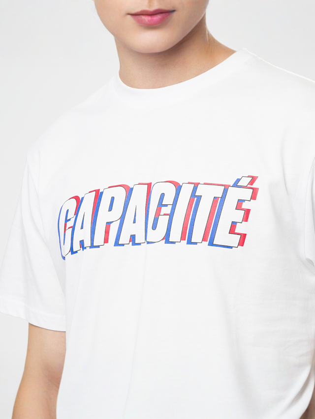 Capacité, Core Logo Tee, white, Image 3 of 4
