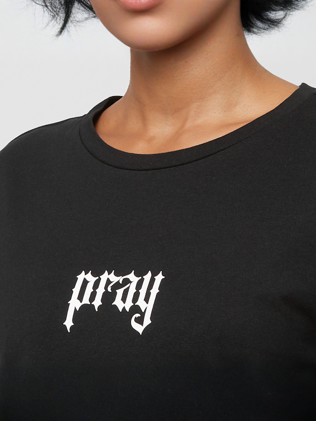 Miss Tee, Praying Hands Tee Dress, czarny, Obraz 3 z 5
