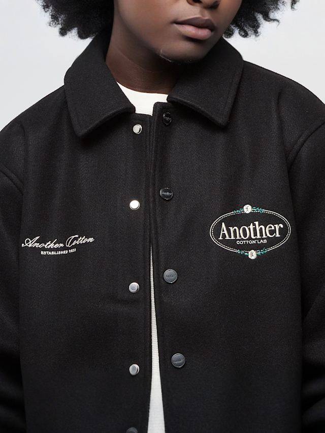 Another Cotton Lab, Another Varsity College Jacket, black, Image 3 of 6