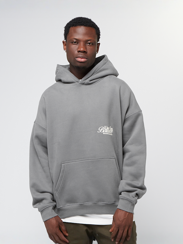 Another Cotton Lab, Live in Balance Heavy Oversized Hoodie, grey, Image 2 of 5