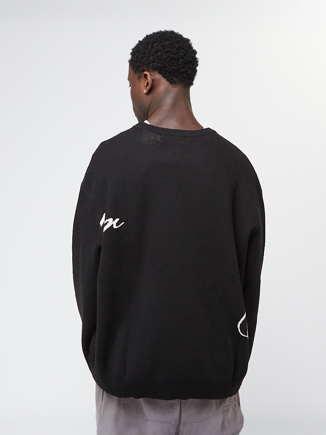 Another Cotton Lab, Signature Knit Sweater, black, Image 2 of 4