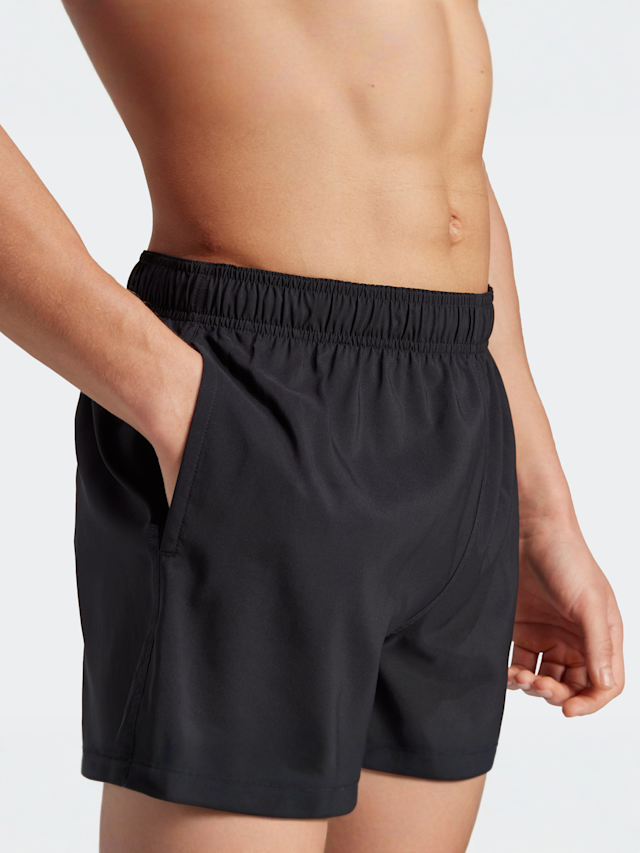 adidas Originals, Solid CLX Short-Length Swim Short, black, Image 3 of 4
