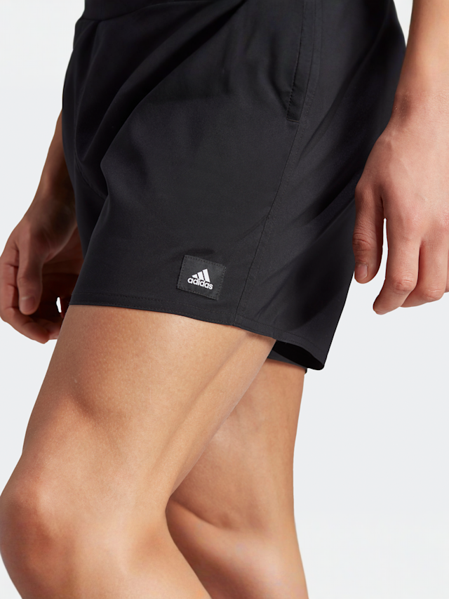 adidas Originals, Solid CLX Short-Length Swim Short, black, Image 4 of 4