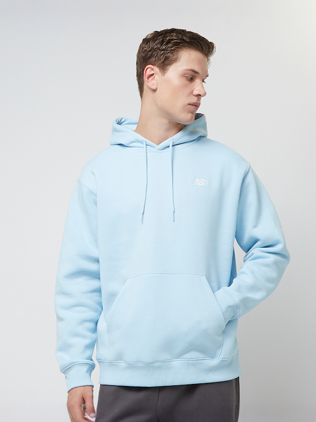 New Balance, Small Logo Brushed Hoodie, blue, Image 1 of 4