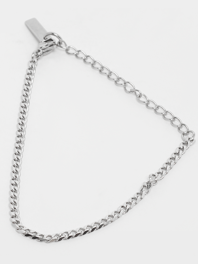 fainz, Tiny Cuban Bracelet, silver, Image 1 of 4