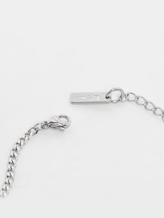 fainz, Tiny Cuban Bracelet, silver, Image 2 of 4
