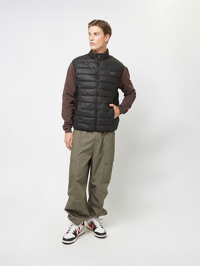 SNIPES, Small Logo PU Light Puffer Vest, zwart, Afbeelding 4 van 4