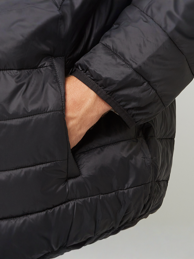 SNIPES, Small Logo Light Puffer Jacket, zwart, Afbeelding 4 van 5