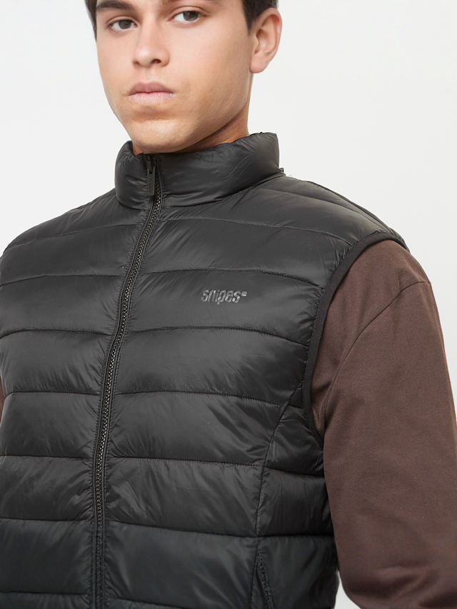 SNIPES, Small Logo Light Puffer Vest, black, Image 3 of 4