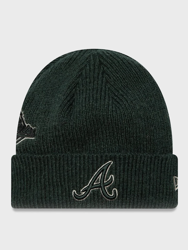 New Era, Beanie WS Patch MLB Atlanta Braves, green, Image 1 of 2
