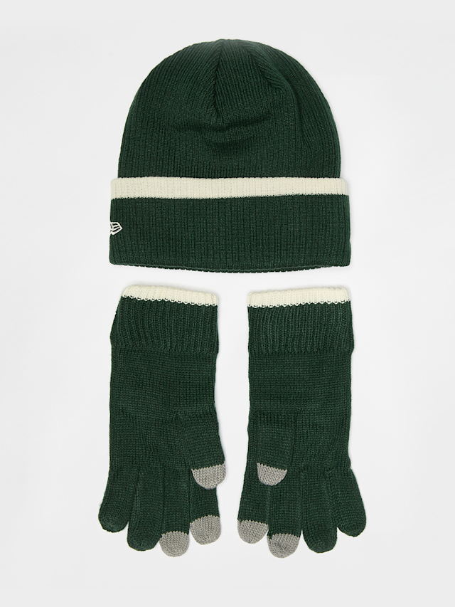 New Era, Script Beanie Set (2 Piece), green, Image 2 of 3