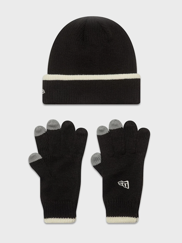 New Era, Script Beanie Set (2 Piece), black, Image 2 of 2