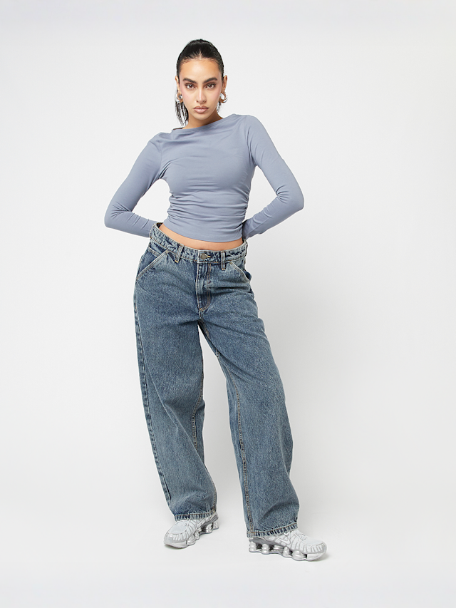 Urban Classics, Ruffled Super Slim Longsleeve, blue, Image 4 of 4