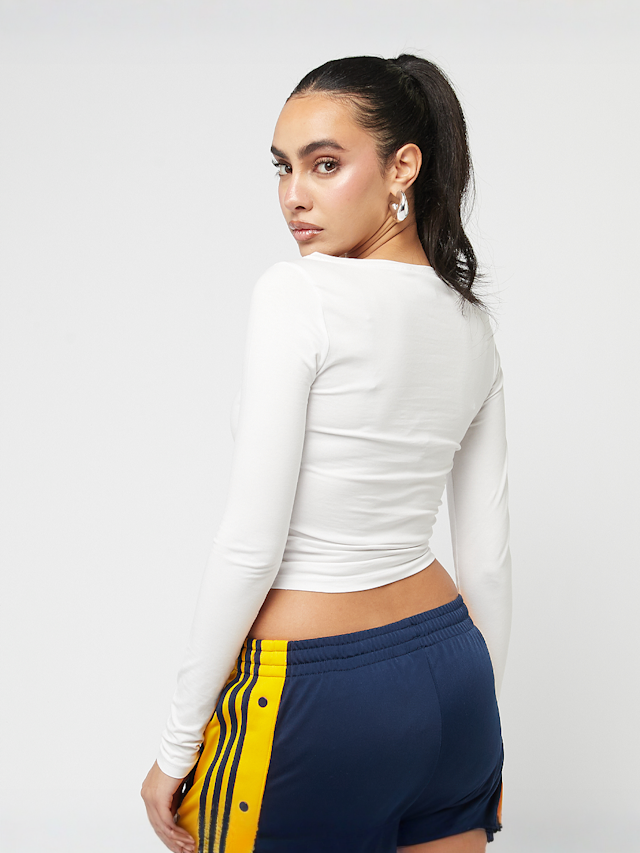 Urban Classics, Ruffled Super Slim Longsleeve, white, Image 2 of 4
