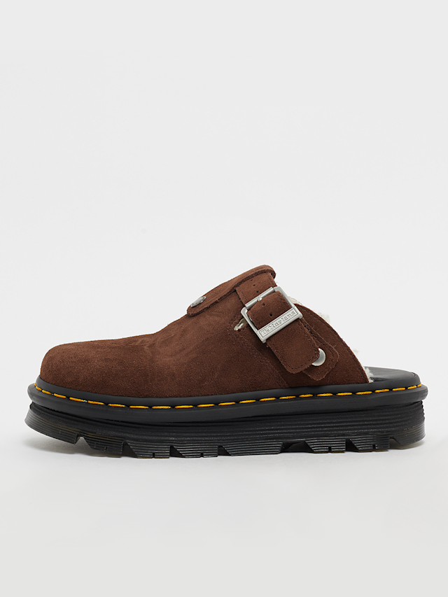 Dr. Martens, Zeb Zag Mule WL dark brown bronx suede, brązowy, Obraz 1 z 5