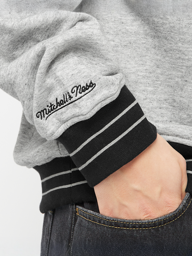 Mitchell & Ness, NFL Oakland Raiders NFL FL FLD Satin Fleece Crew, grijs, Afbeelding 4 van 6