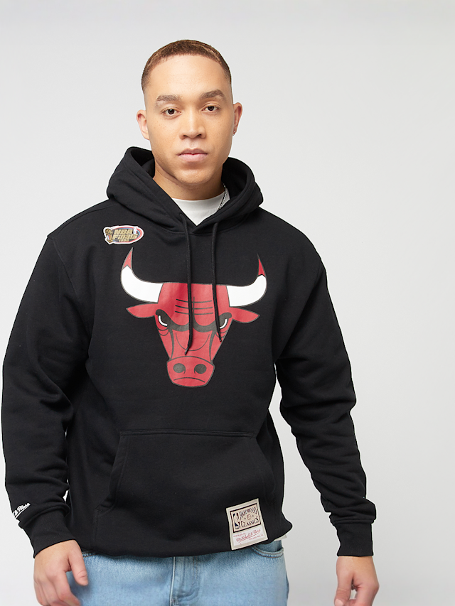 Mitchell & Ness, NBA Chicago Bulls Logo Hoody, black, Image 1 of 6