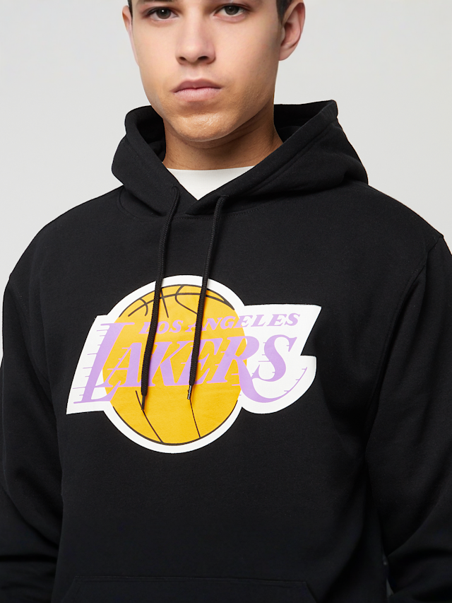 Mitchell & Ness, NBA Los Angeles Lakers Logo Hoody, black, Image 3 of 6
