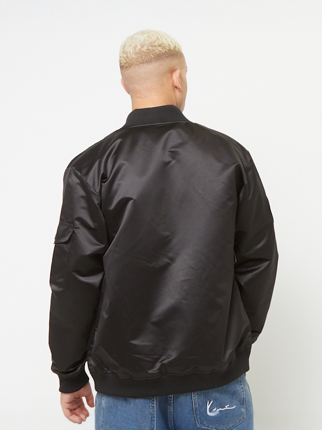Mitchell & Ness, NBA Los Angeles Lakers Team Leader Satin Bomber, black, Image 2 of 7