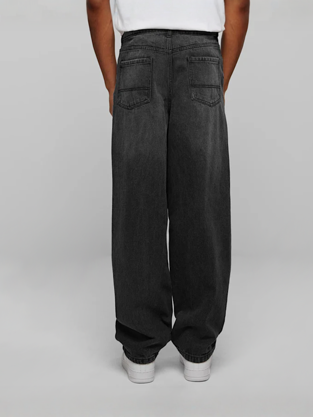 Urban Classics, Heavy Ounce Baggy Fit Jeans, black, Image 2 of 2