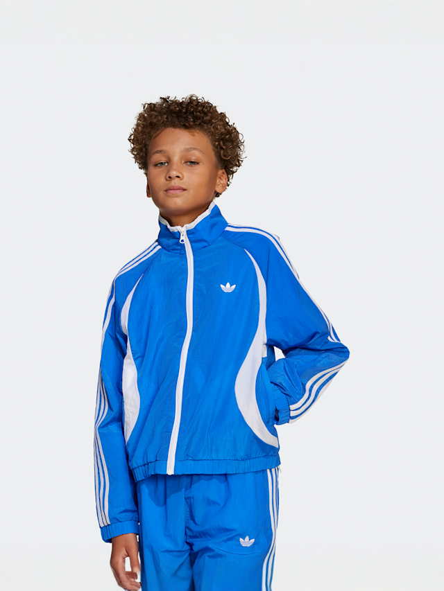 adidas Originals, Woven 3-Streifen Track Jacket, blue, Image 1 of 5