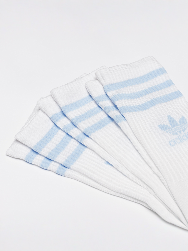 adidas Originals, 3 PACK - adicolor Crew Socks, white, Image 2 of 2