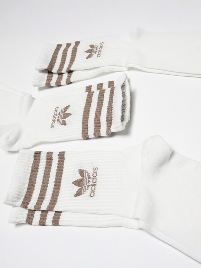 adidas Originals, 3 PACK - adicolor Crew Socks, white, Image 2 of 2