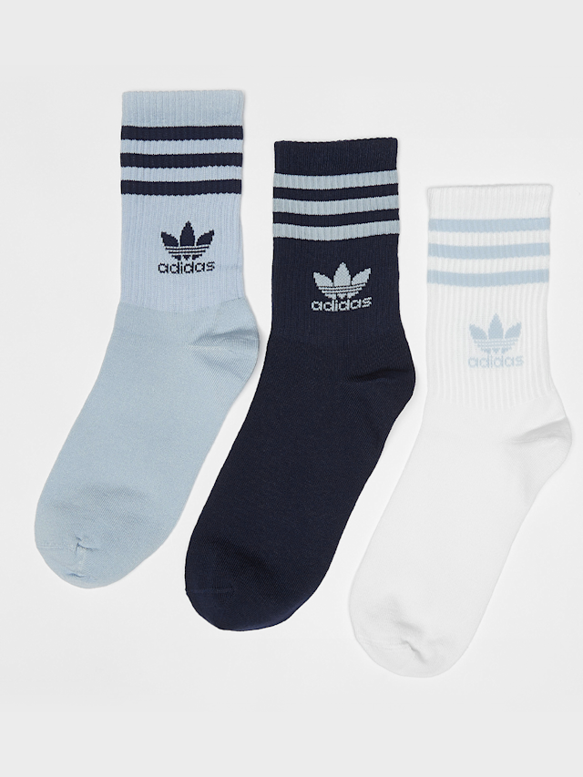 adidas Originals, 3 PACK - adicolor Crew Socks, blue, Image 1 of 2