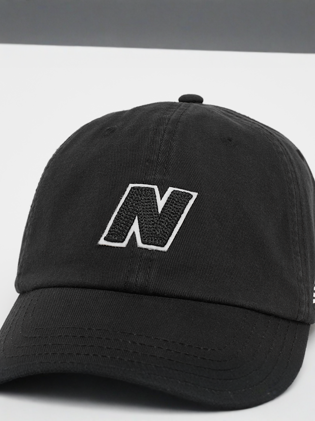 New Balance, 6 Panel Block N Hat V 2.0, zwart, Afbeelding 4 van 4