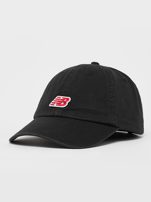 New Balance, 6 Panel NB Patch Logo Hat, black, Image 1 of 4