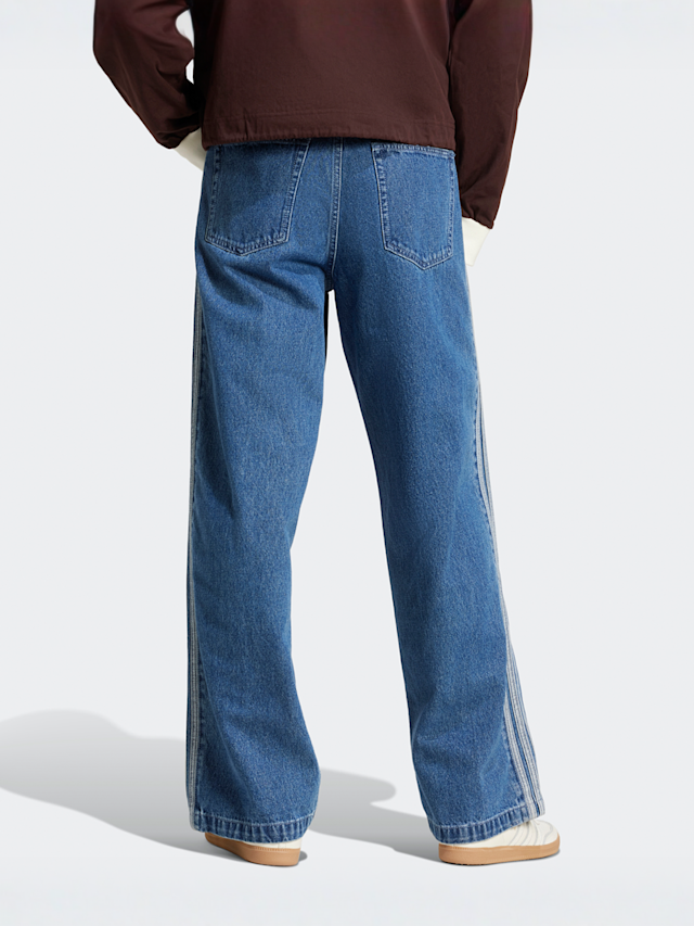 adidas Originals, Denim Firebird Pants, blue, Image 2 of 5