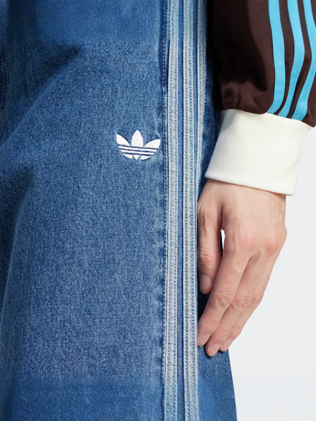 adidas Originals, Denim Firebird Pants, blue, Image 3 of 5